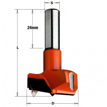 Hingepuur HM D=55x57.5 S=10x26LH
