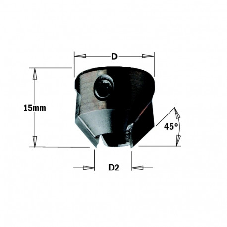 LOOSE COUNTERSINK HW Z2 D=18 d=8 LH