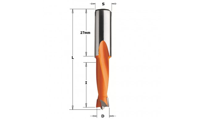 Tüüblipuur HM D=12.7x27x57.5 S=10x27 LH