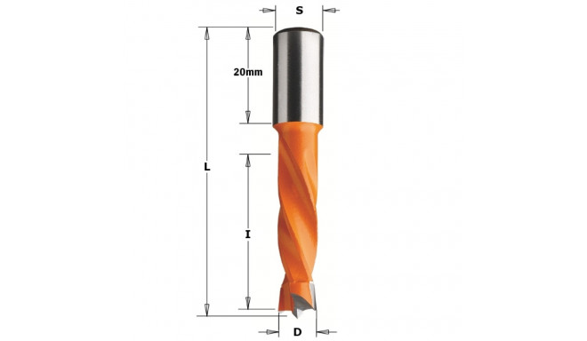 DOWEL DRILL HW D=12 X30X57,5 S=10X20 RH