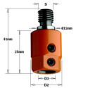 Adapter S=M10xØ11 D=8 RH
