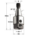 Adapter S=M8/20° D=10 LH
