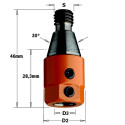Adapter S=M10/30° D=10 RH