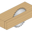 CROSSCUT SAW BLADE FOR PORTABLE MACHINES 165X2.2/1.6X20 Z=24 ATB 15°