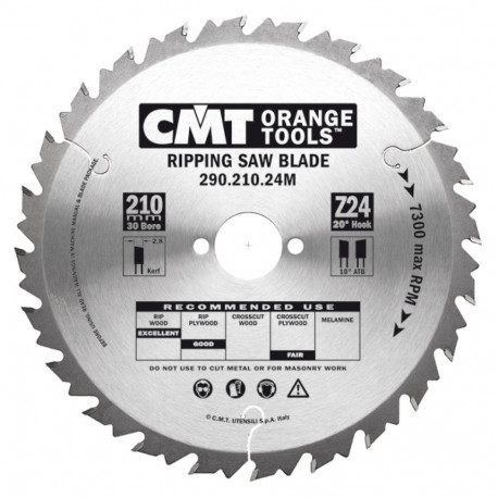 RIPPING SAW BLADE 235X2.8X25 Z24 10ATB