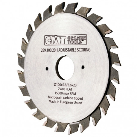 FLAT ADJUSTAB.SCORING BLADE 125X2.8-3.6X20 Z24