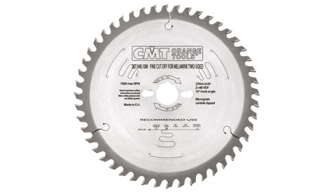 HOLLOW-GROUND SAW BLADE D=303X3.2X30 Z=60 -6° NEG.
