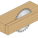 RIPPING SAW BLADE W/LIMITOR HW 500X4/2.8X30 Z44 ATB