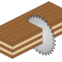 HW SAWBLADE W/ TRAPEZOIDAL TEETH 225X2.6/1.8X30 Z64 4° TCG