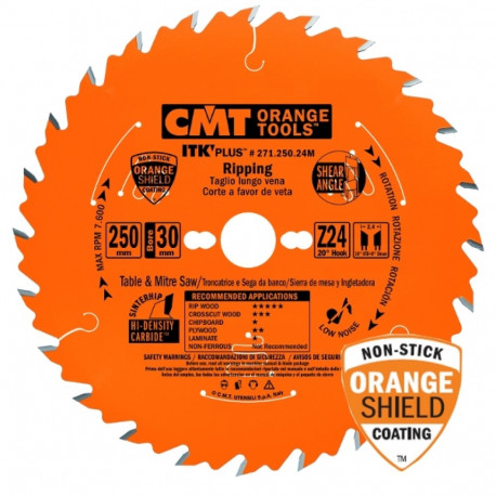 ITK PLUS RIP AND CROSSCUT SAW BLADE HW 300X2.6X30 Z24 ATB+S