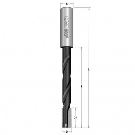 TWISTED SLOT MORT.BIT HW Z2R S=16X50 D=12X25-75X150 LH