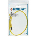 Intellinet Network Patch Cable, Cat6A, 0.5m, Yellow, Copper, S/FTP, LSOH / LSZH, PVC, RJ45, Gold Pla