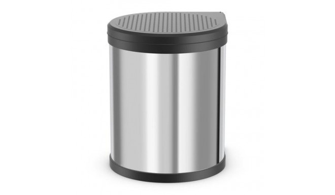 Hailo Compact-box M 15 L Round Stainless steel Black, Stainless steel