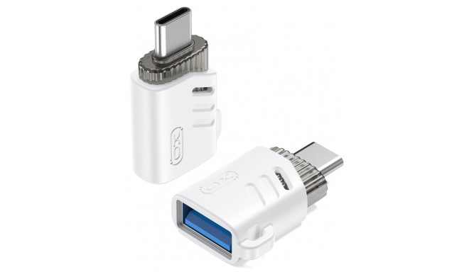 XO adapter USB-USB-C OTG, valge (NB256B)