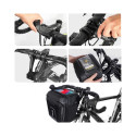 Bicycle holder / handlebar bag touch screen with zipper WILDMAN GS9 3L