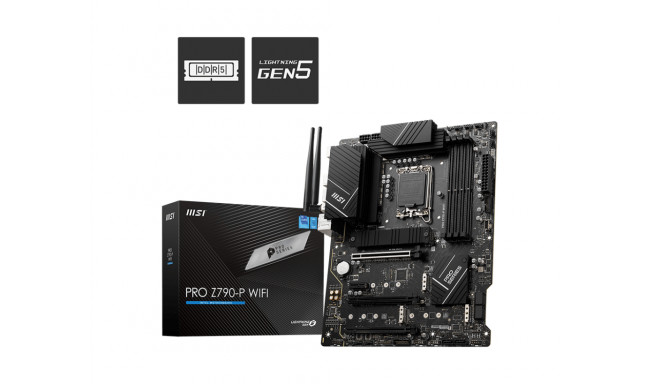 MSI | PRO Z790-P WIFI | Processor family Intel | Processor socket  LGA1700 | DDR5 DIMM | Memory slot