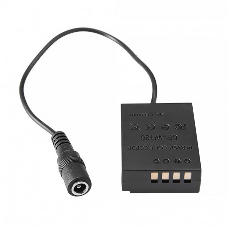 Relay kaamera toiteadapter, ühilduv Fuji NP-W126 akuga