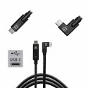 TetherPro USB-C to USB-C 4.6m Right Angle | Black