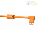 TetherPro USB 3.0 A male to Micro B Right Angle 4.6m Orange