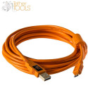 TetherPro USB 2.0 A Male to Micro-B 5 Pin Orange