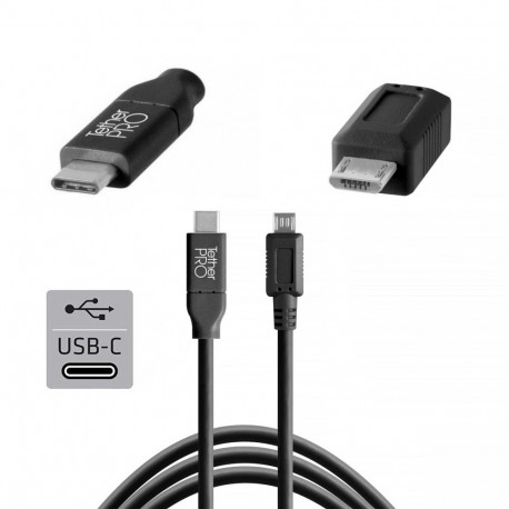 TetherPro USB-C to 2.0 Micro-B 5-Pin 4.6 m must