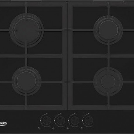 Gas hob on glass HILG642C5SB
