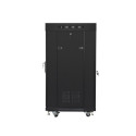 Free-standing cabinet 19 inches 22U 600x600 perforated doors LCD (Flat pack) V2 black