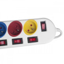 Power strip 5 socket with switches MCE204M/W