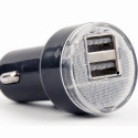 Gembird car charger 2xUSB 2.1A, black