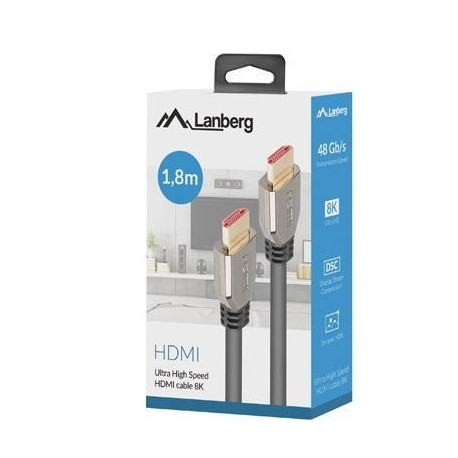 Cable HDMI M/M 1.8 m 8K 60HZ black