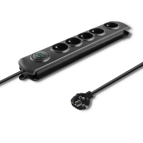 Product Title: 5-Socket Surge Protector, 1.8m Cable – Black
Product Specifi