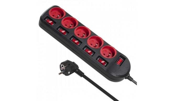 Power strip MCE204 5 sockets with switches