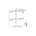 Monitor Stand 4xLCD max. 27" max. 8kg