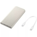 Samsung Power Bank Quick Charge C+C (with Type-C to Type-C cable 0.2m), 25W, 10000 mAh, Beige (EB-P3