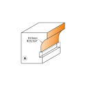 HW OVOLO SASH ROUTER BIT W/BRNG (F) S=8 D=28X19 R=10