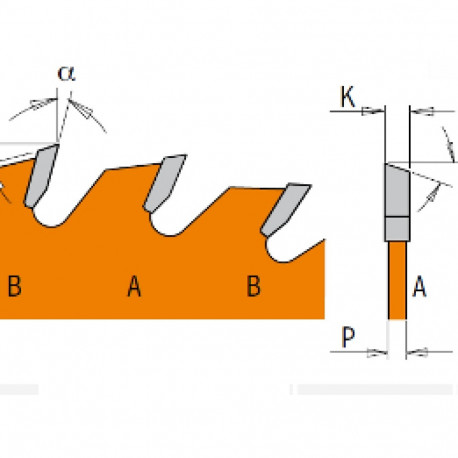 Saeketas ITK PLUS, universaal D=165x1.7x1.1x20(+15.87) Z=24 ATB+S