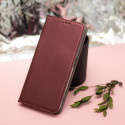 Smart Magnetic case for Samsung Galaxy S24 Ultra burgundy