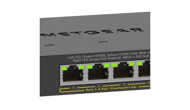 "5P Netgear Plus GS305EP-100PES - managed/POE+/63W"