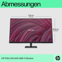 "80cm/31,5'' (2560x1440) HP P32u G5 16:9 5ms IPS HDMI DisplayPort USB-C VESA QHD Speaker Black"