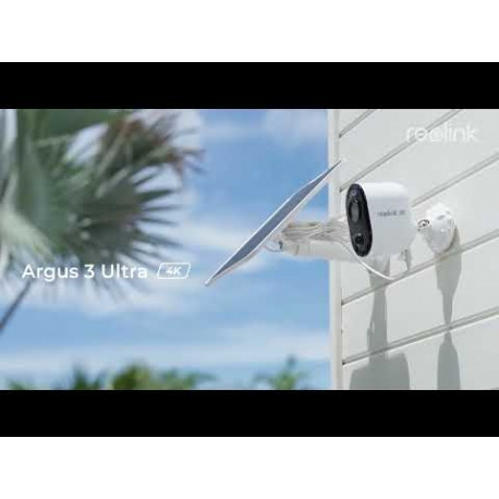 Valvekaamera Reolink Argus 3 Ultra Dual Band WiFi-ga 8MP, 4K, värviline öönägemine, B350