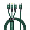 Baseus cable 3in1 Rapid PD USB-C - micro USB + Lightning + USB-C 1,5m green 20W
