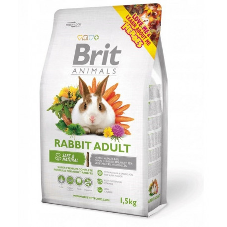 BRIT Animals Rabbit Adult Complete täissööt küülikutele 1.5kg