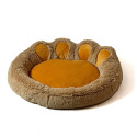 GO GIFT Dog and cat bed XXL - camel - 85x85 cm