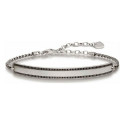 Unisex Käevõru Thomas Sabo LBA0009-643-11 Hõbedane Must 19 cm 15-18 cm - 16,5-19,5 cm