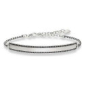 Unisex Käevõru Thomas Sabo LBA0009-643-11 Hõbedane Must 19 cm 15-18 cm - 16,5-19,5 cm