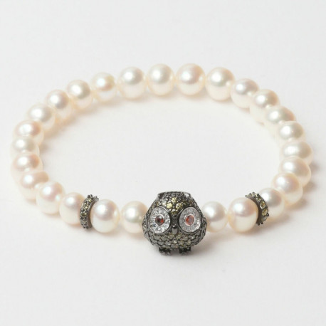 Ladies' Bracelet Lancaster JLA-BR-OWL3WH 16 mm