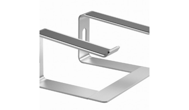 Notebook riser stand 15,6 inches silver