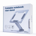 15.6-inch notebook stand, foldable, silver