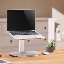 15.6-inch notebook stand with height adjustment, silver