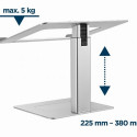15.6-inch notebook stand with height adjustment, silver